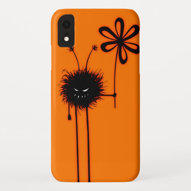 Orange schlechter Blumen-Wanzen-Charakter Case-Mate iPhone Hülle (Rückseite)