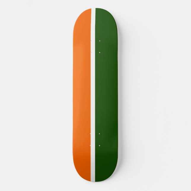 Orange Schlichte Farbblockgestaltung Skateboard (Vorderseite)