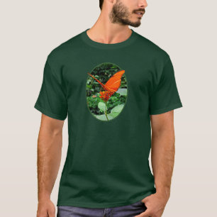 Orange Schmetterling auf Lantana-Männern T-Shirt
