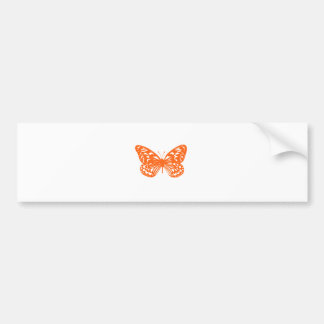 Orange Schmetterling Autoaufkleber