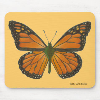 Orange Schmetterling Mousepad