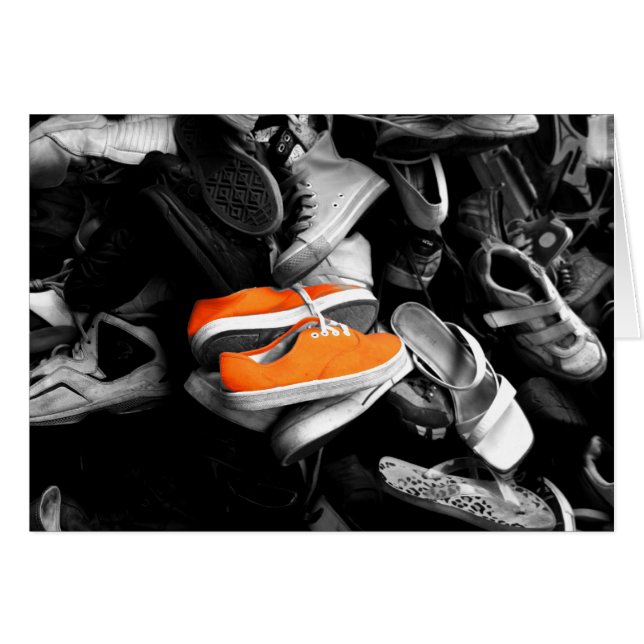 Orange Schuhe (Vorderseite (Horizontal))