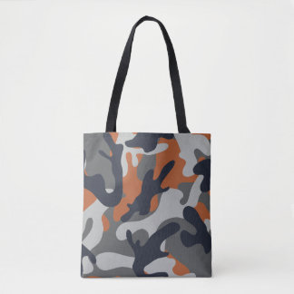 Orange, Schwarz und Gray Camouflage Style
