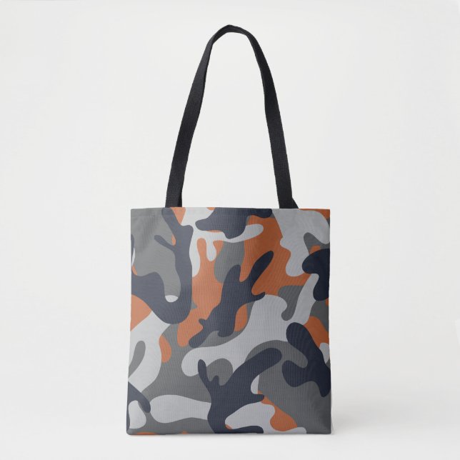 Orange, Schwarz und Gray Camouflage Style (Vorderseite)