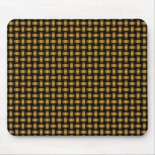 Orange Schwarz Webmuster Mousepad