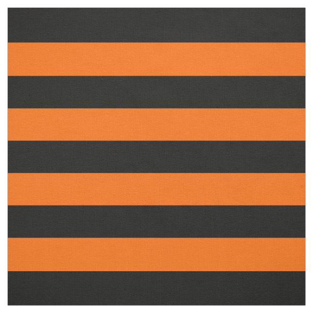 Orange/Schwarze Streifen Stoff (Muster)