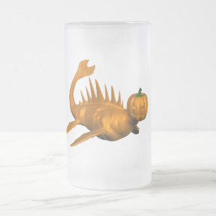 Orange Seadragon Mattglas Bierglas