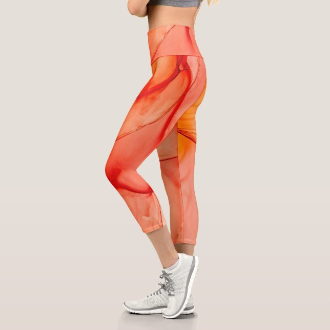 Orange Sherbet Capri Leggings (Links)