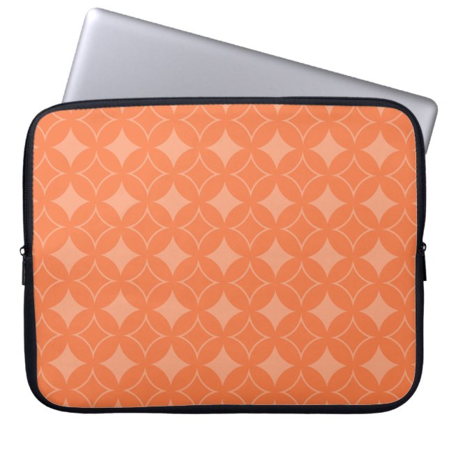 Orange Shippo Laptopschutzhülle (Vorderseite)