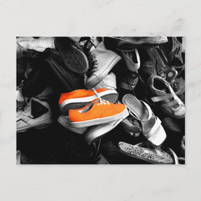 Orange Shoes Postkarte (Vorderseite)