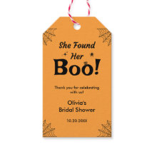 Orange Sie fand ihren Boo Halloween Brautparty
