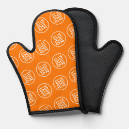 Orange Silicone Oven Mitt mit individuellem Logo-M Ofenhandschuh
