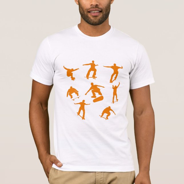 Orange Skater T-Shirt (Vorderseite)