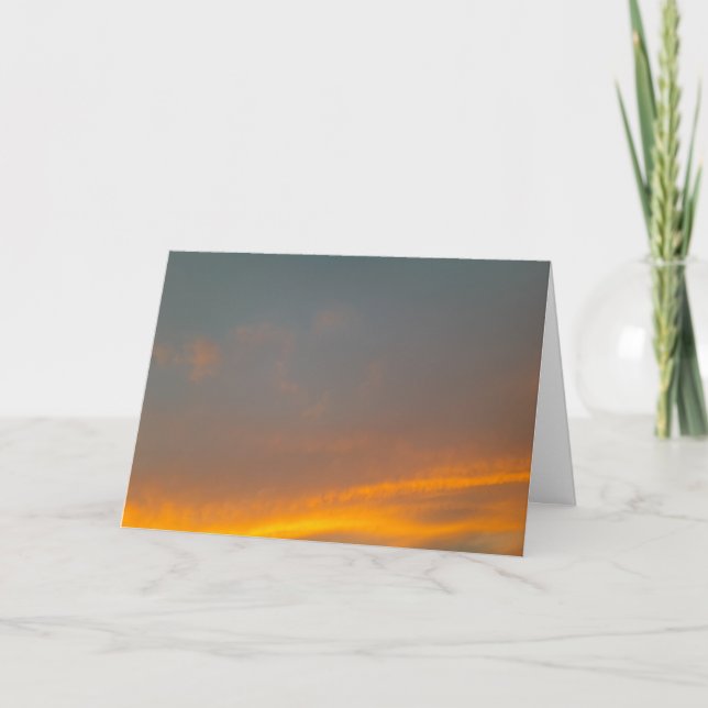 Orange Sky Faltenkarte Karte (Vorderseite)