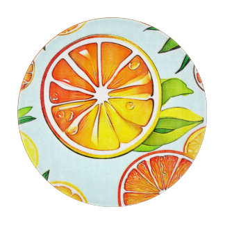 Orange Slice: Citrus Art Schneidebrett