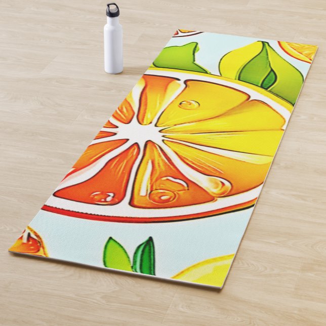 Orange Slice: Citrus Art Yogamatte (Beispiel)