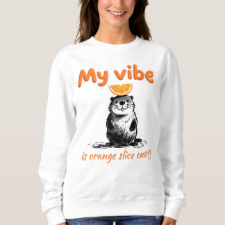 Orange Slice Energie Capybara Sweatshirt