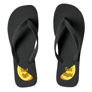 Orange Slice Flip Flops