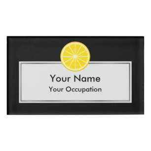 Orange Slice Namenschild