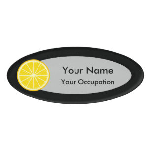 Orange Slice Namenschild
