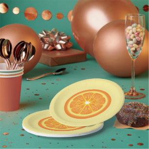 Orange Slice Pappteller