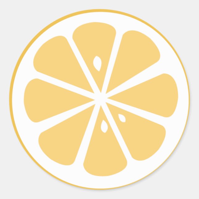 Orange Slice Runder Aufkleber (Vorderseite)