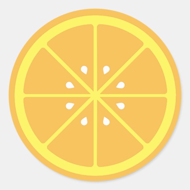 Orange Slice Sticker (Vorderseite)