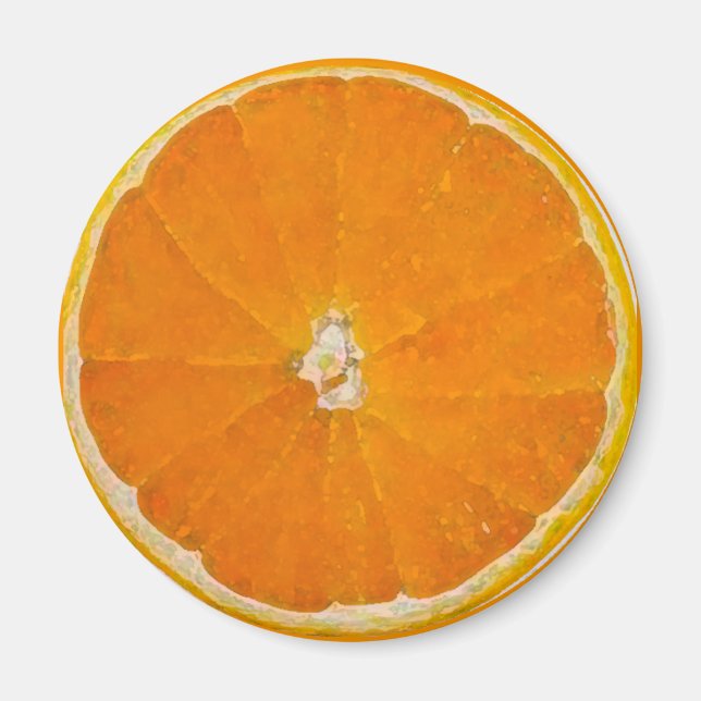 Orange Slice Watercolor - Magnet (Vorne)
