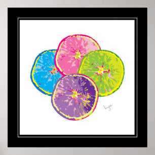 Orange Slices Pop Poster