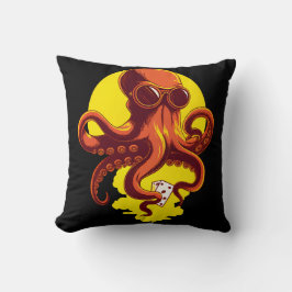 Orange Smart Octopus Kissen