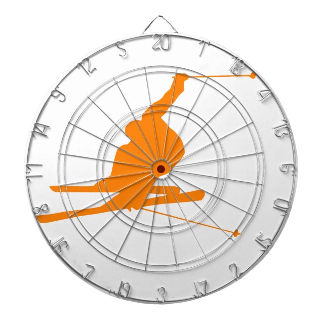 Orange Snow Ski Dartscheibe (vorne)