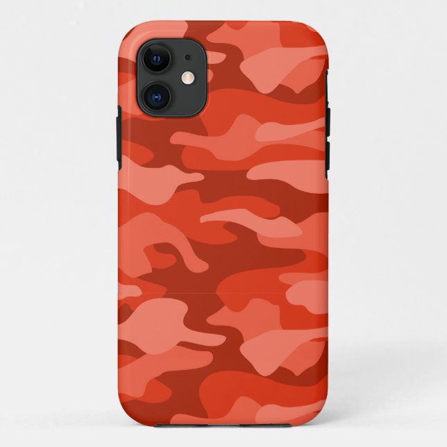 Orange Soda Monocolor Camouflage Case-Mate iPhone Hülle (Rückseite)