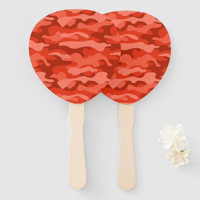 Orange Soda Monocolor Camouflage Fächer (Vorne und Hinten)