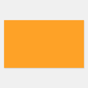 Orange Solid Color - Elegantes Muster Rechteckiger Aufkleber