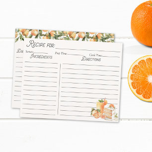 Orange Sommer Frucht Personalisierte Familien Reze