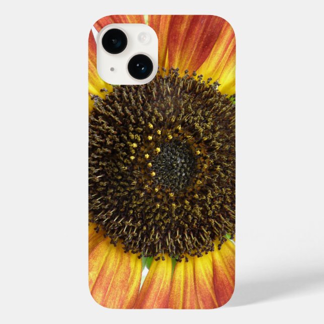 Orange Sonnenblume Case-Mate iPhone Hülle (Rückseite)