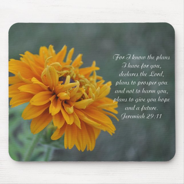 Orange Sonnenblume Jeremias 2911 Mousepad (Vorne)