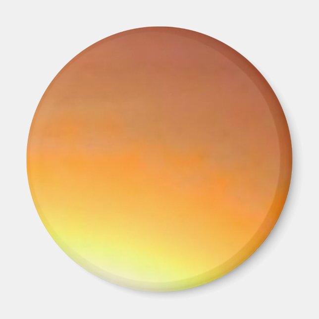 Orange Sonnendurchbruch-Magnet Magnet (Vorne)