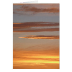 Orange Sonnenuntergang-Karte