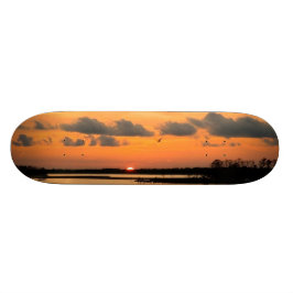 ORANGE SONNENUNTERGANG-SKATEBOARD SKATEBOARD