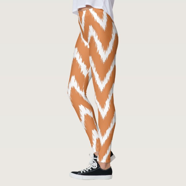 Orange Southern Hütte Chevrons Leggings (Links)