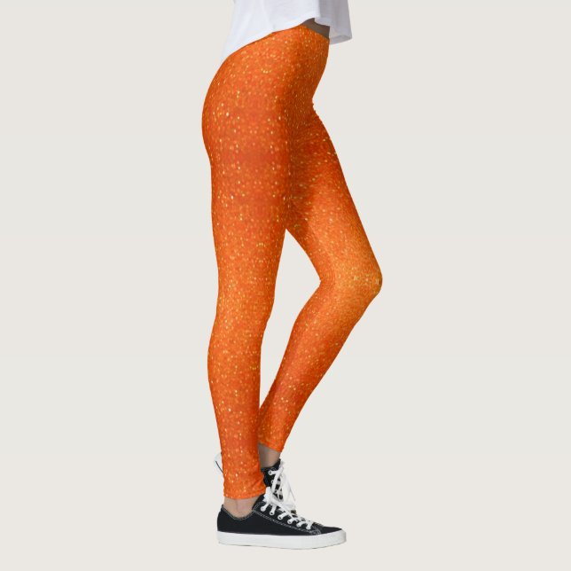 Orange Sparkle Leggings (Rechts)