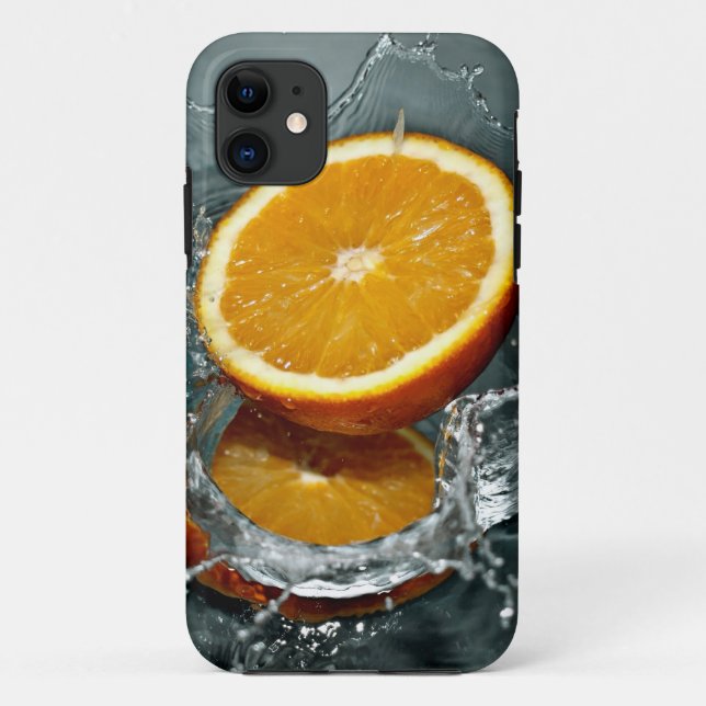 Orange Splash iPhone Fälle Case-Mate iPhone Hülle (Rückseite)