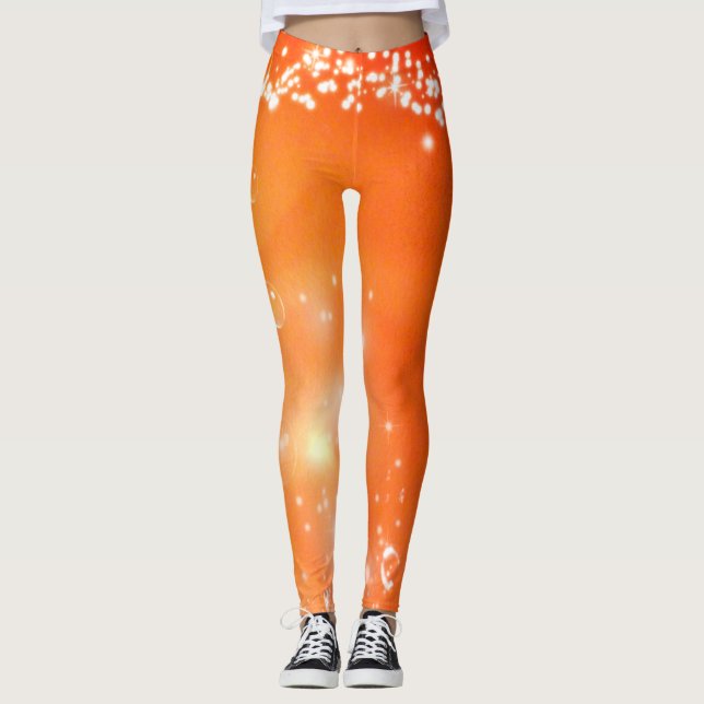 Orange Splash Leggings (Vorderseite)