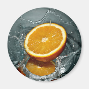 Orange Splash Magnete