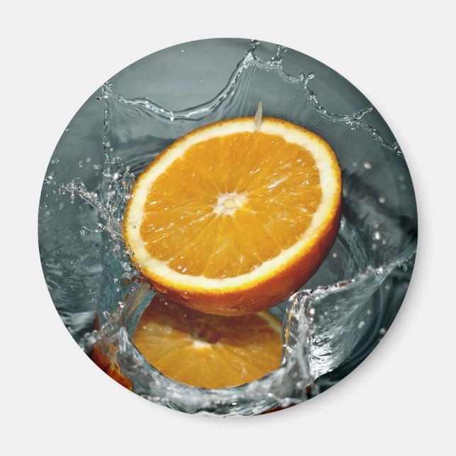 Orange Splash Magnete (Vorne)
