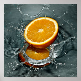 Orange Splash Poster