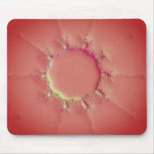 Orange Splat Mandelbrot Fraktal Mousepad