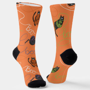 Orange Spooky "Boo-zitternd knöchelig kitzeln Hall Socken