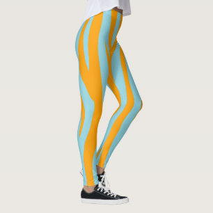 Orange Sport Women Leggings